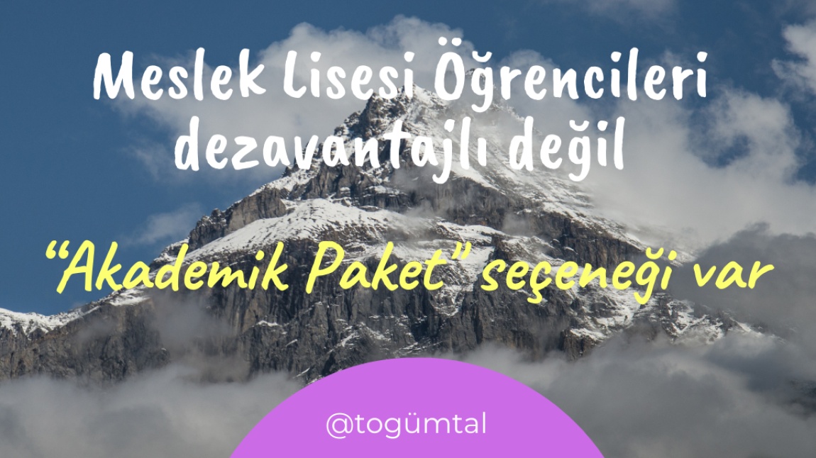 Meslek Lisesi Öğrencilerine Akademik Eğitim